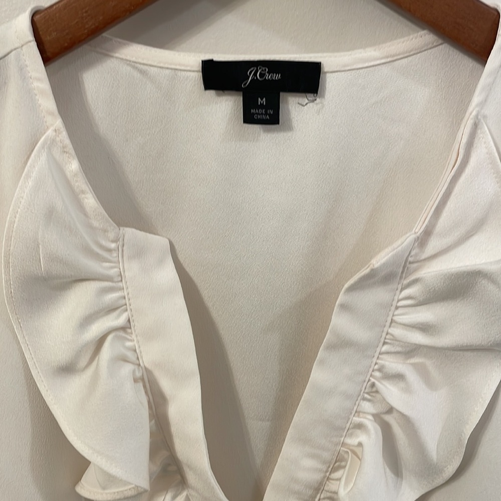 JCrew Ruffle Front Tank - Picture 2 of 3